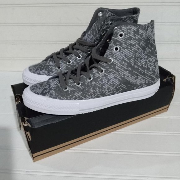 NEW CONVERSE CHUCK TAYLOR All STAR 553449C GEMMA HI TOP CHARCOAL/DOLPHIN/EGRET - Picture 3 of 5